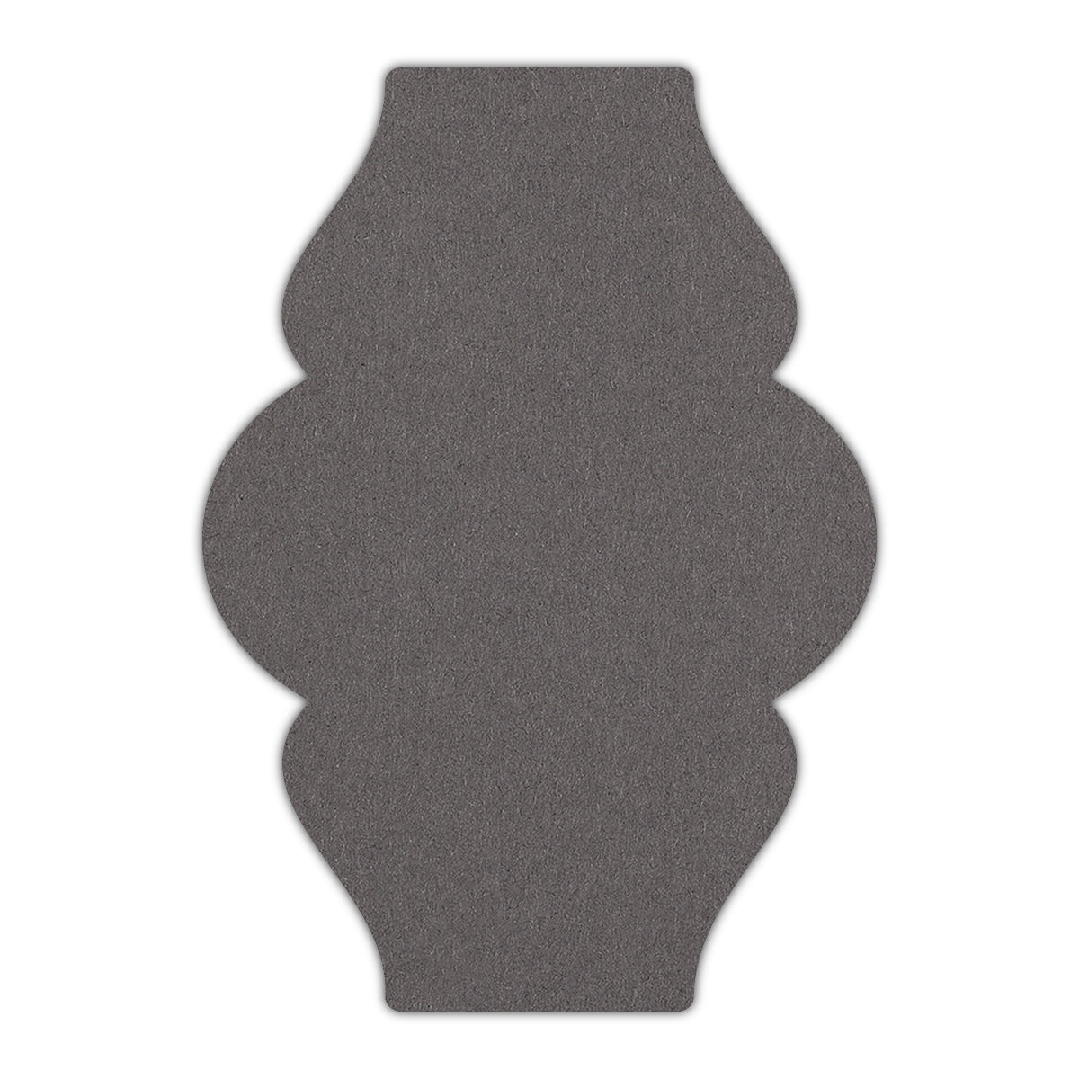 CMYK Print on Dark Grey Cardstock | Shape P6 | 3" x 5"