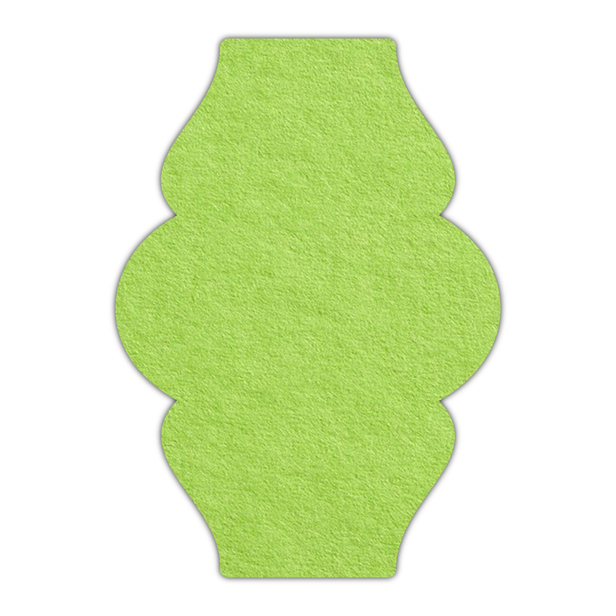 CMYK Print on Leaf Green Cardstock | Shape P6 | 3" x 5"
