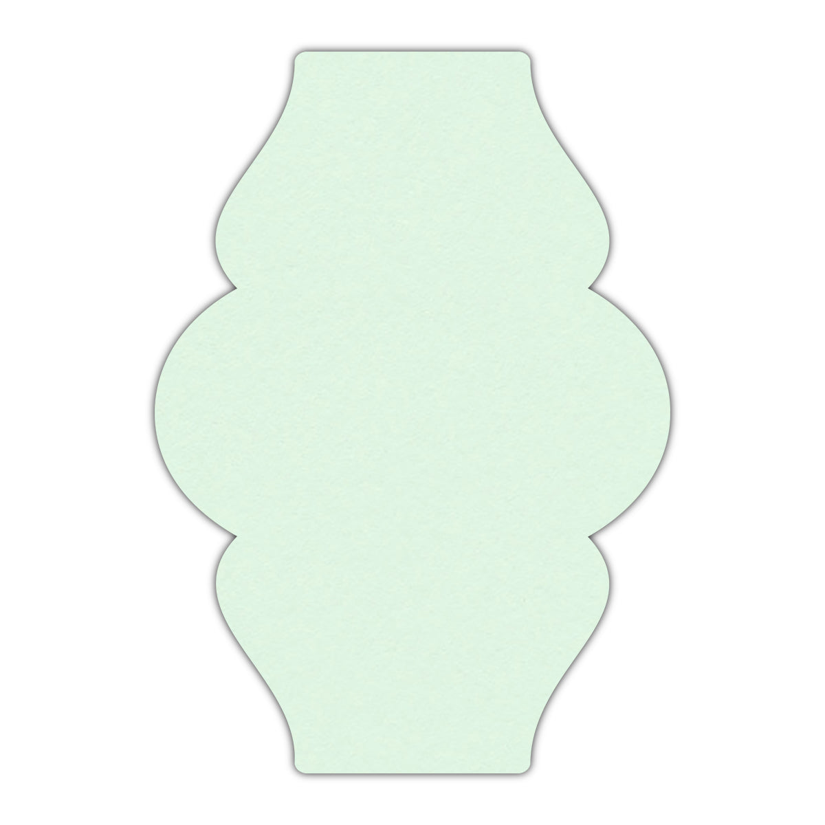 CMYK Print on Pastel Green Cardstock | Shape P6 | 3" x 4"