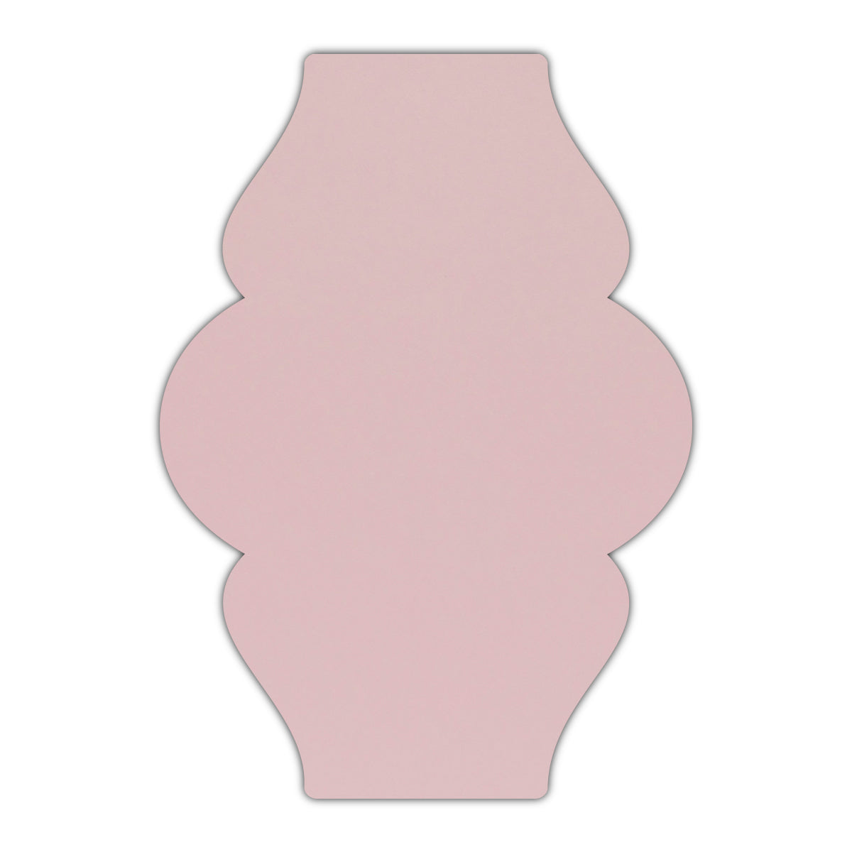 CMYK Print on Shimmer Rose Quartz Cardstock | Shape P6 | 3" x 4"