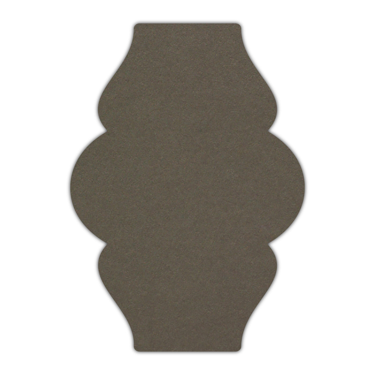 CMYK Print on Sombre Grey Cardstock | Shape P6 | 3" x 5"
