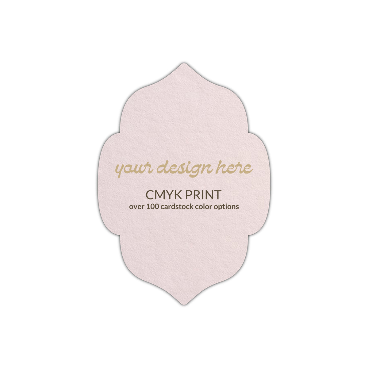 Shape P7 Diecut Card | CMYK Print | 2" x 3"