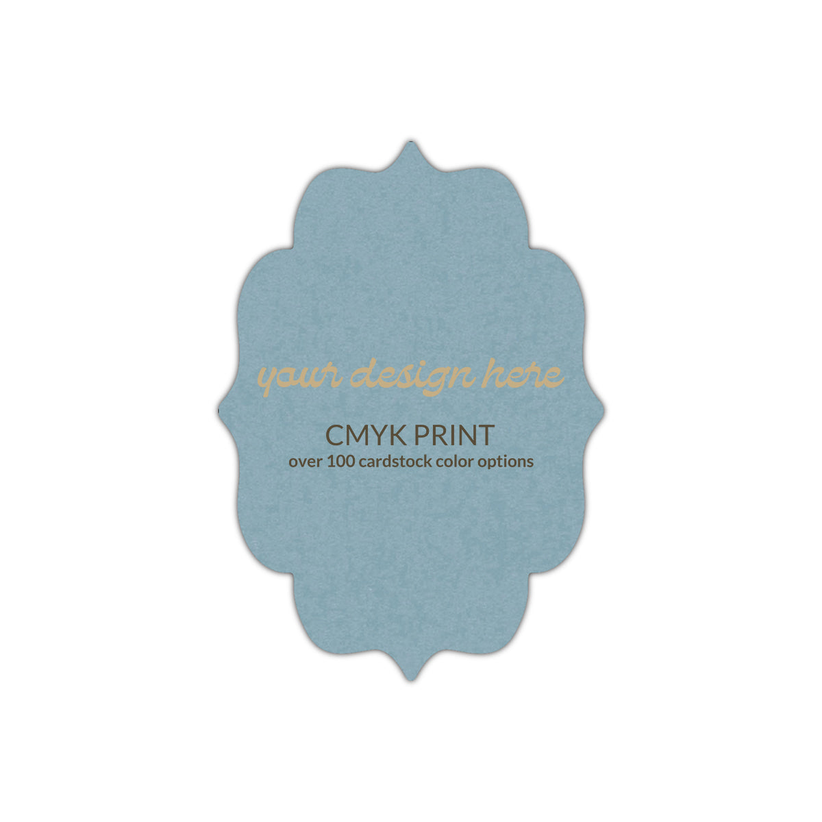 Shape P70 Diecut Card | CMYK Print | 12" x 18"