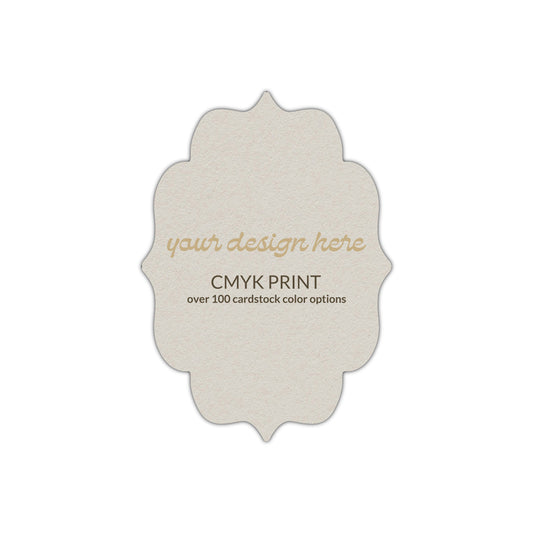 Shape P70 Diecut Card | CMYK Print | 3" x 4"