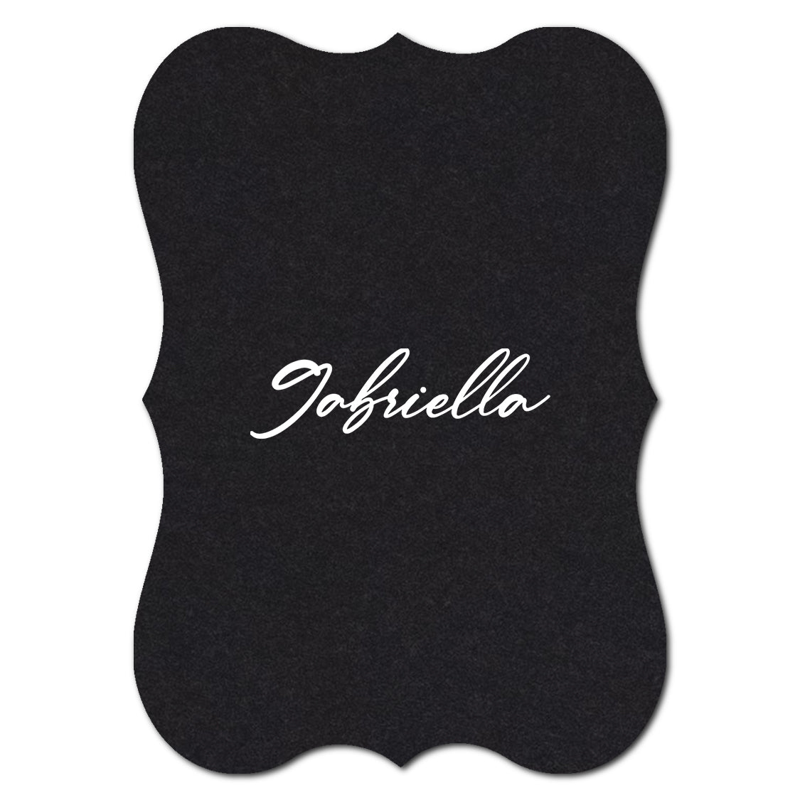 Individually Personalized Wedding Prints on Diecut Cardstock - Shape P70