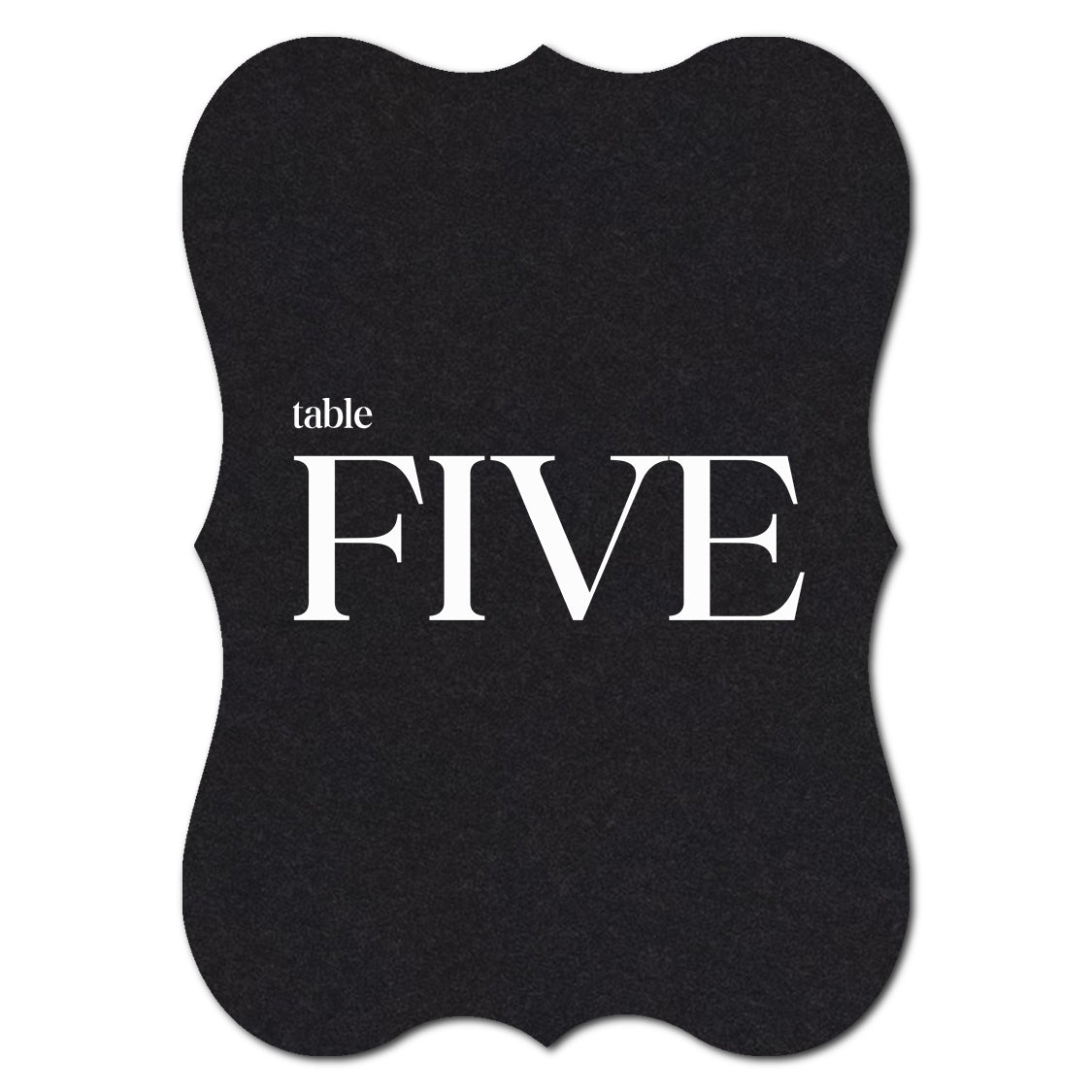 Individually Personalized Wedding Prints on Diecut Cardstock - Shape P70
