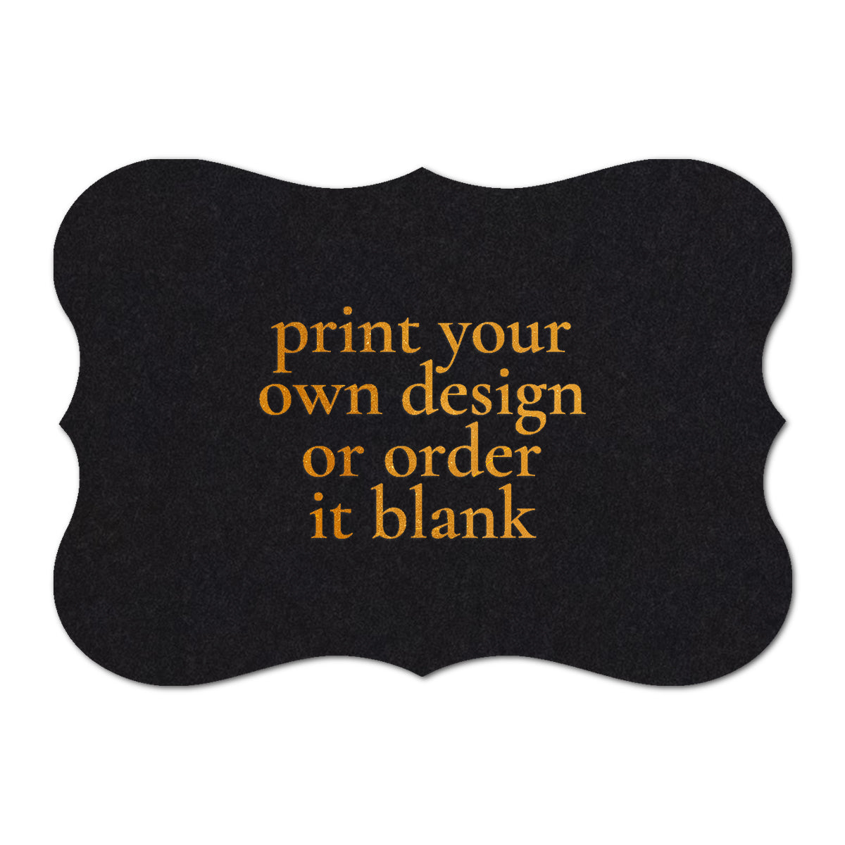 Custom Wedding Prints on Diecut Shaped Cardstock | Shape P70