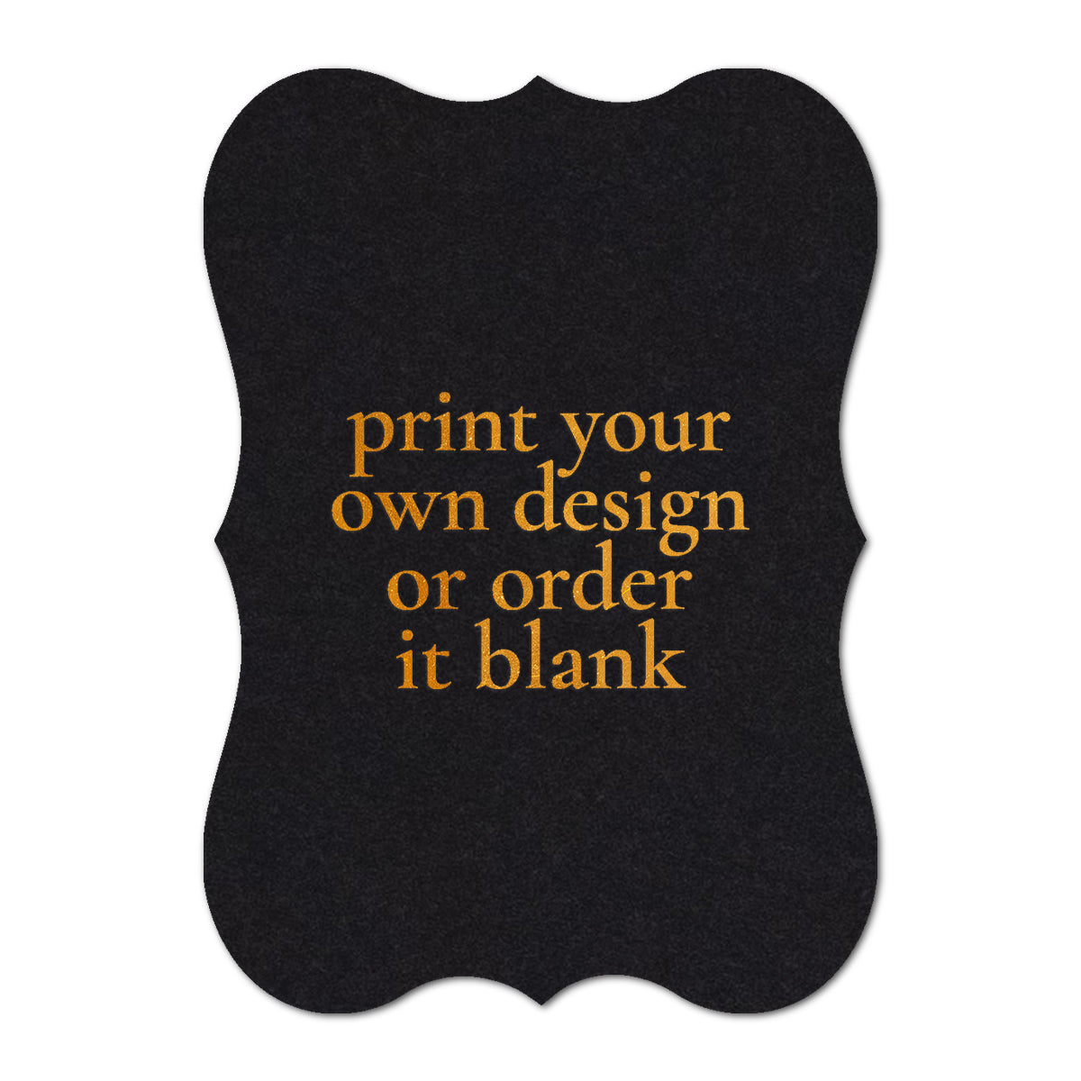 Custom Wedding Prints on Diecut Shaped Cardstock | Shape P70