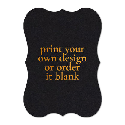 Custom Wedding Prints on Diecut Shaped Cardstock | Shape P70