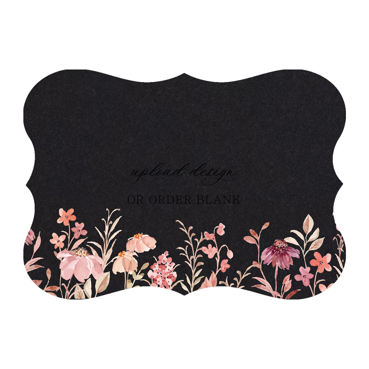 Custom Wedding Prints on Diecut Shaped Cardstock | Shape P70