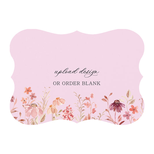 Custom Wedding Prints on Diecut Shaped Cardstock | Shape P70
