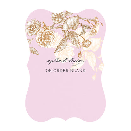 Custom Wedding Prints on Diecut Shaped Cardstock | Shape P70