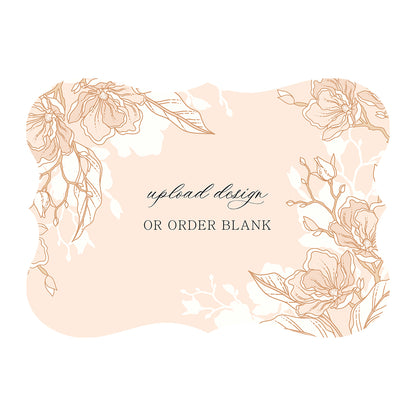Custom Wedding Prints on Diecut Shaped Cardstock | Shape P70