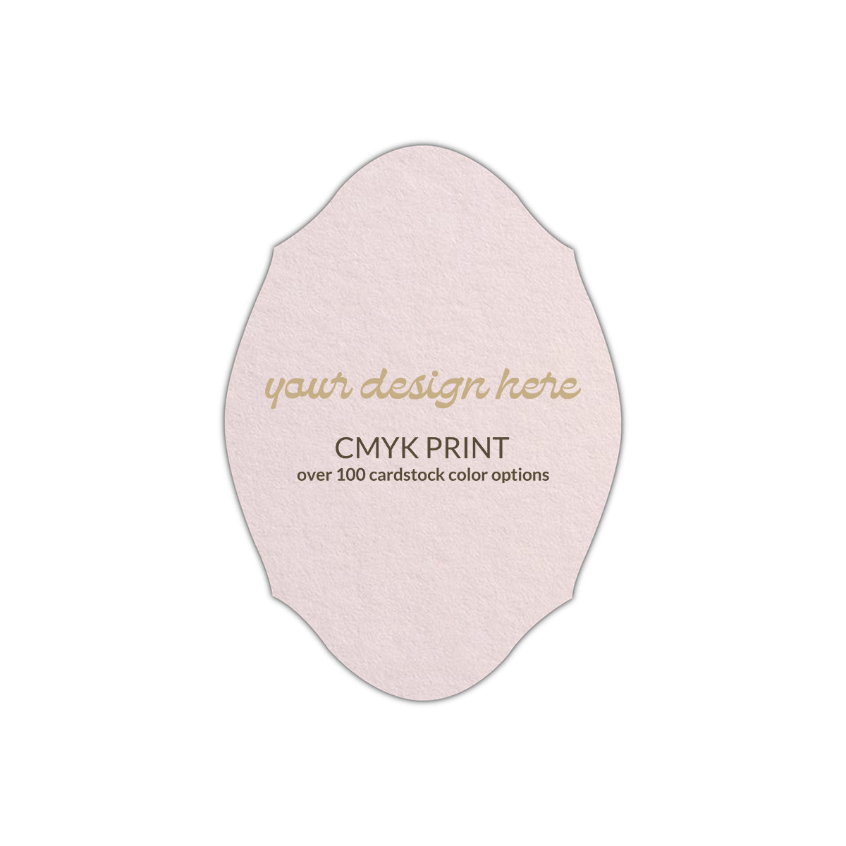 Shape P71 Diecut Card | CMYK Print | 8" x 10"
