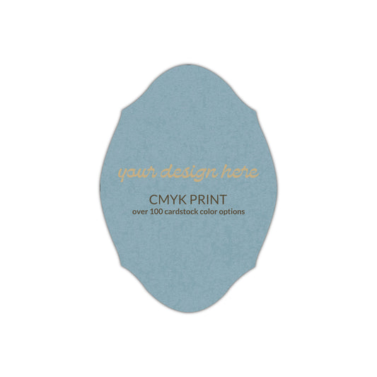 Shape P71 Diecut Card | CMYK Print | 3" x 4"