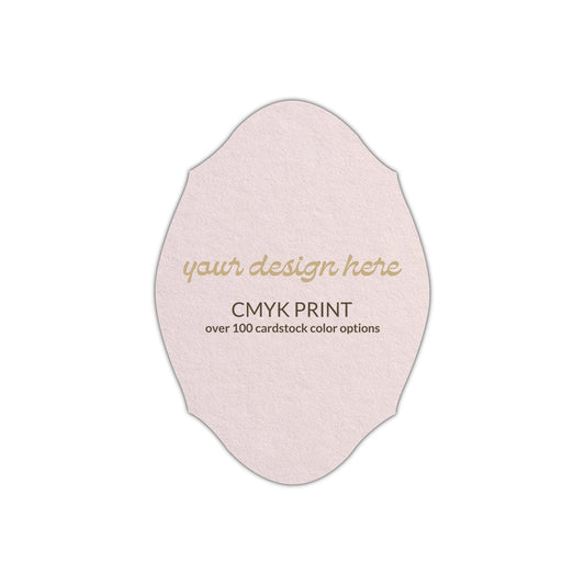 Shape P71 Diecut Card | CMYK Print | 2" x 3.5"