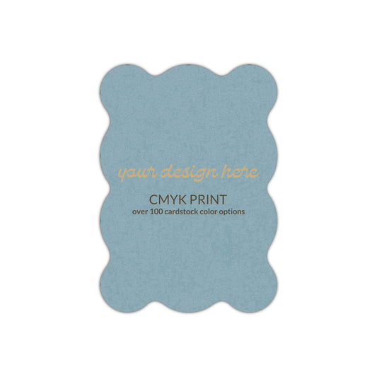 Shape P72 Diecut Card | CMYK Print | 2.5" x 3.5"