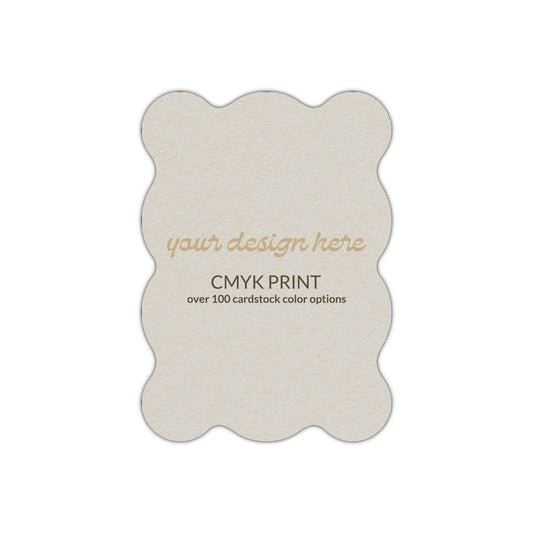 Shape P72 Diecut Card | CMYK Print | 2" x 3.5"