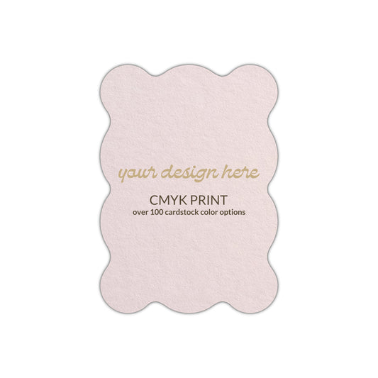 Shape P72 Diecut Card | CMYK Print | 2" x 3"