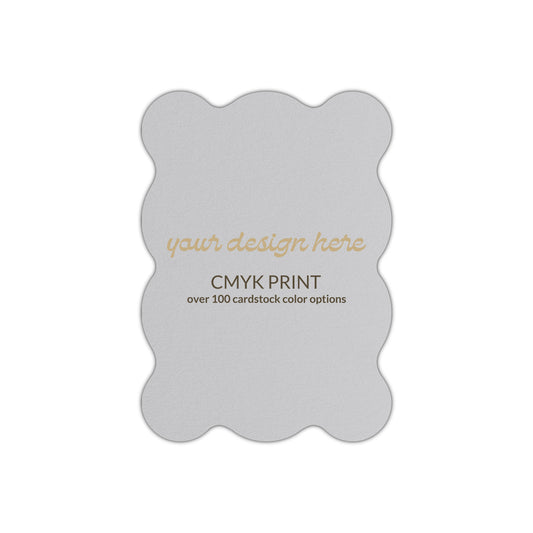 Shape P72 Diecut Card | CMYK Print | 6" x 9"