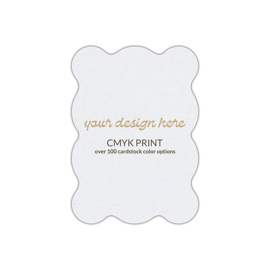 Shape P72 Diecut Card | CMYK Print | 3" x 4"