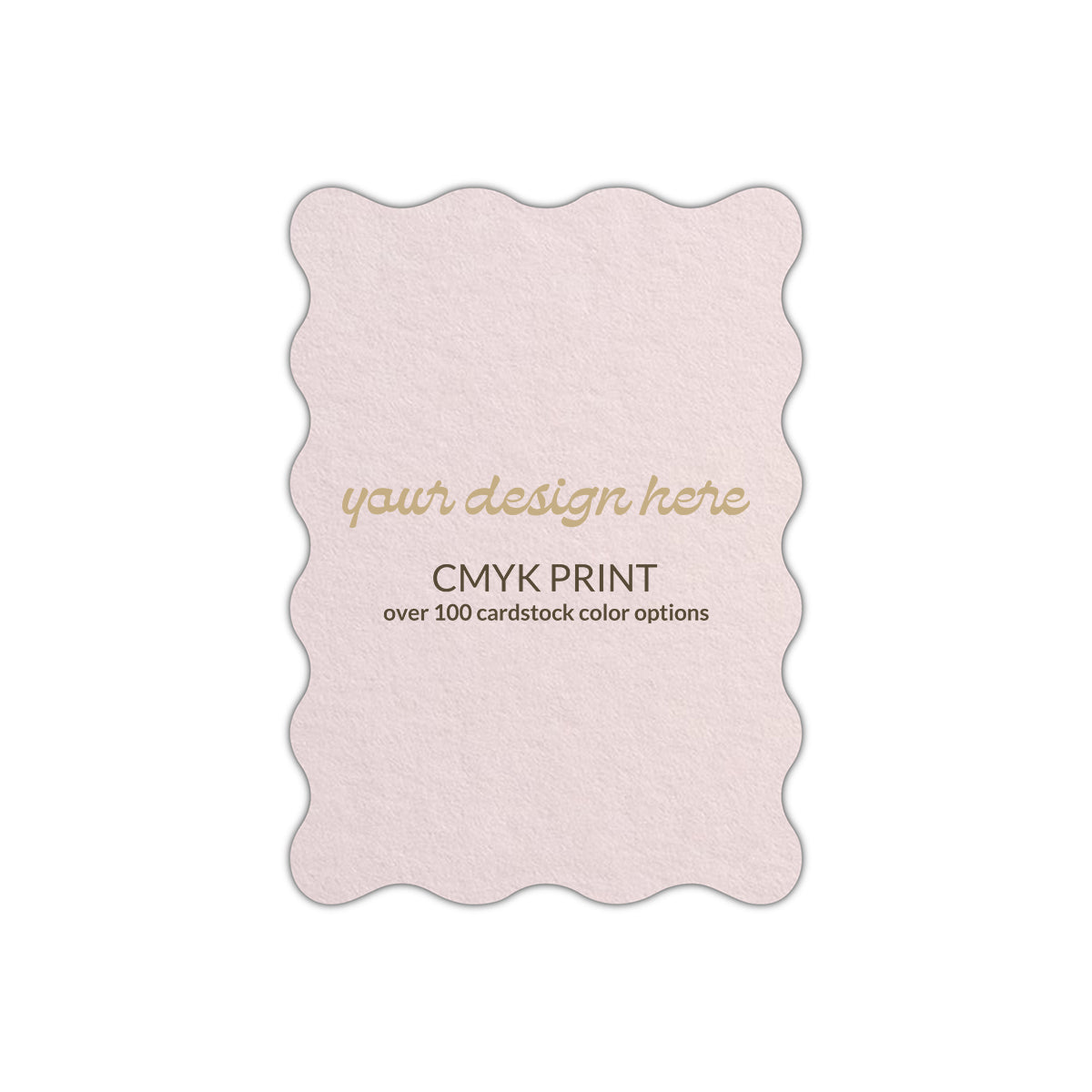 Shape P73 Diecut Card | CMYK Print | 3" x 5"