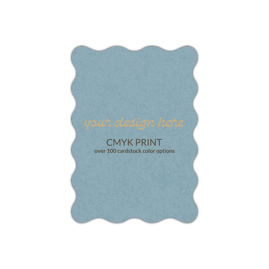 Shape P73 Diecut Card | CMYK Print | 2" x 3.5"