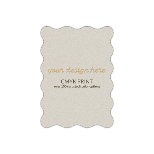 Shape P73 Diecut Card | CMYK Print | 2" x 3"