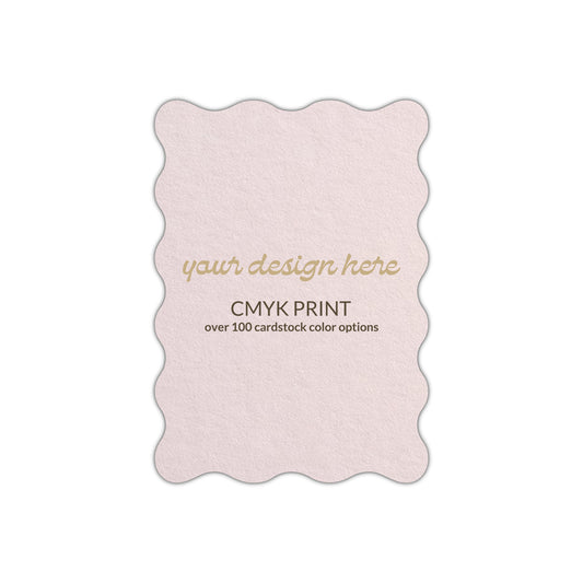 Shape P73 Diecut Card | CMYK Print | 6" x 9"