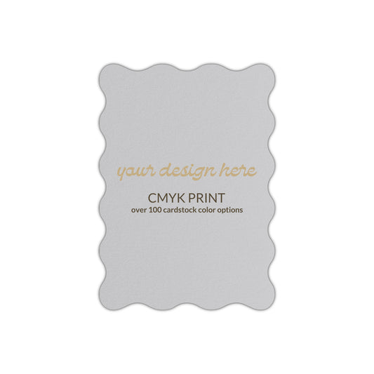 Shape P73 Diecut Card | CMYK Print | 3" x 4"