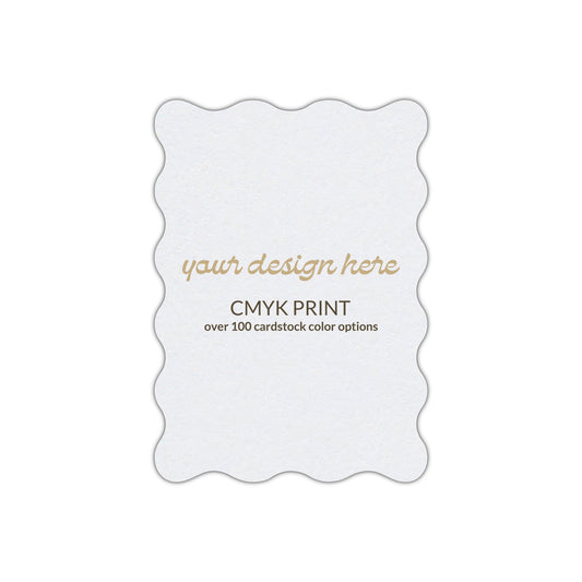Shape P73 Diecut Card | CMYK Print | 2.5" x 3.5"