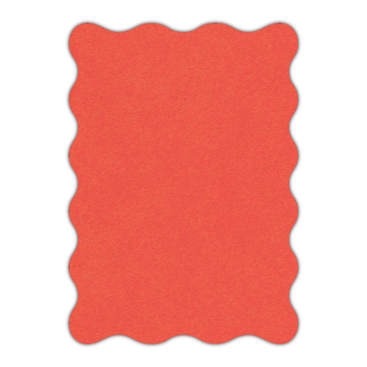 CMYK Print on Shimmer Coral Cardstock | Shape P73 | 2.5" x 3.5"