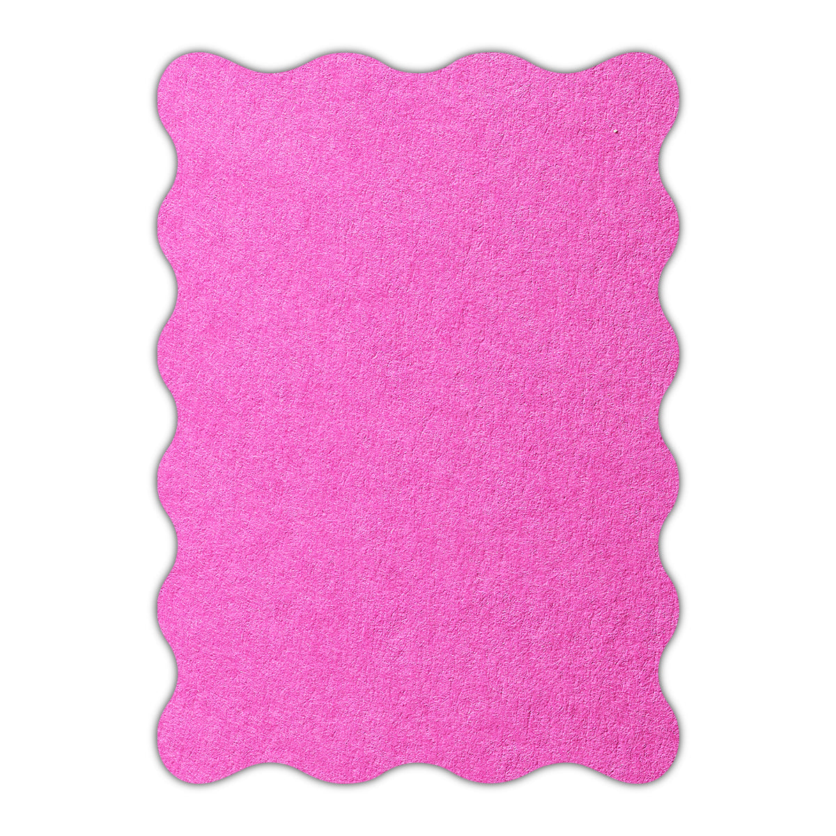 CMYK Print on Fuchsia Pink Cardstock | Shape P73 | 3" x 4"