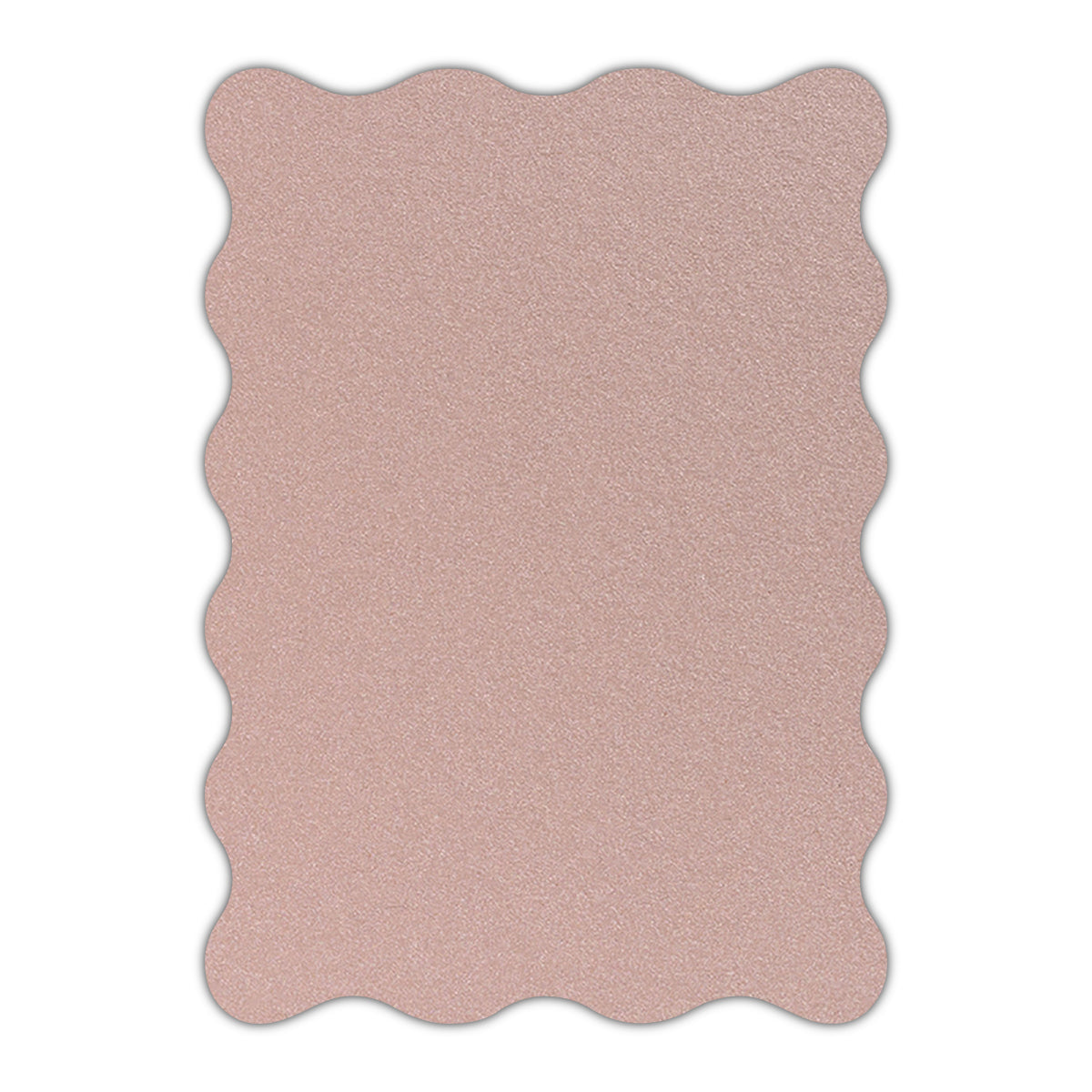 CMYK Print on Shimmer Nude Cardstock | Shape P73 | 2" x 3.5"