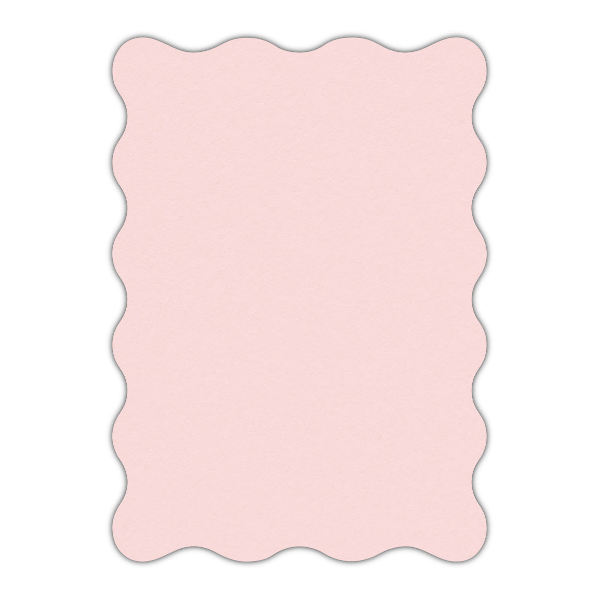 CMYK Print on Pastel Pink Cardstock | Shape P73 | 3" x 5"
