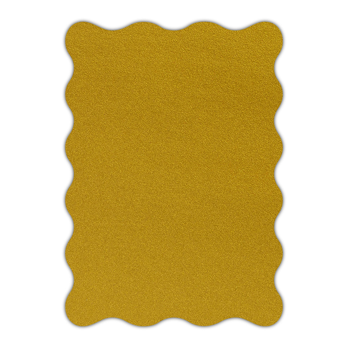 CMYK Print on Shimmer Super Gold Cardstock | Shape P73 | 3" x 5"