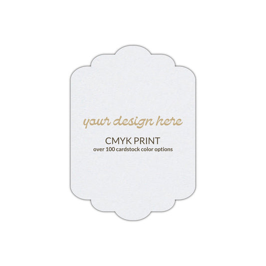 Shape P74 Diecut Card | CMYK Print | 2" x 3.5"