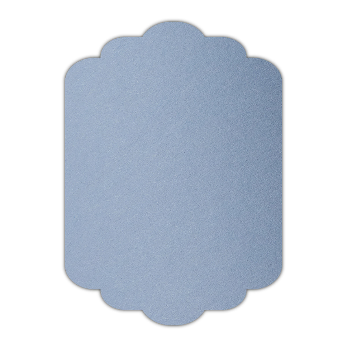 CMYK Print on Azure Blue Cardstock | Shape P74 | 2" x 3"