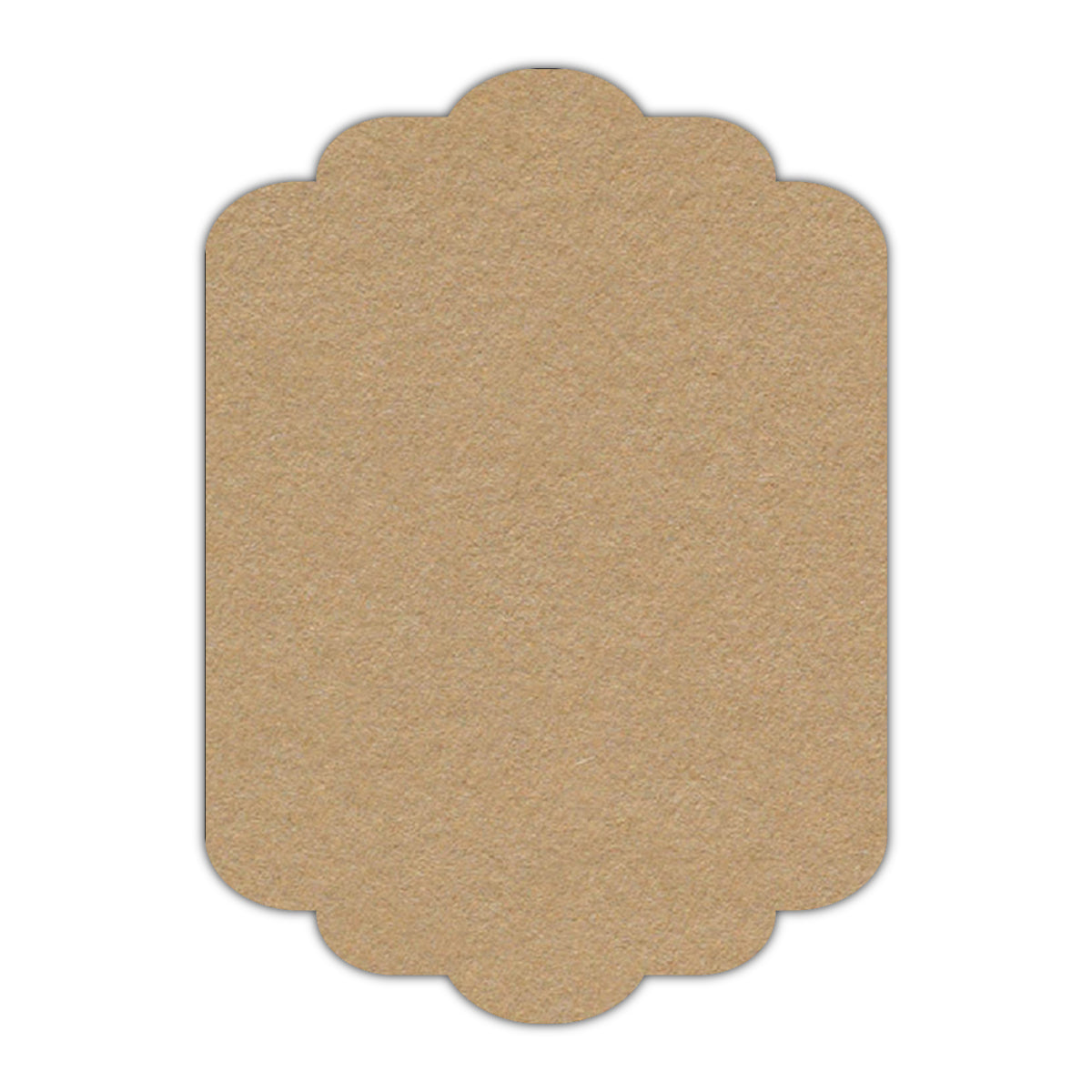 CMYK Print on Camel Cardstock | Shape P74 | 4.25" x 5.5"