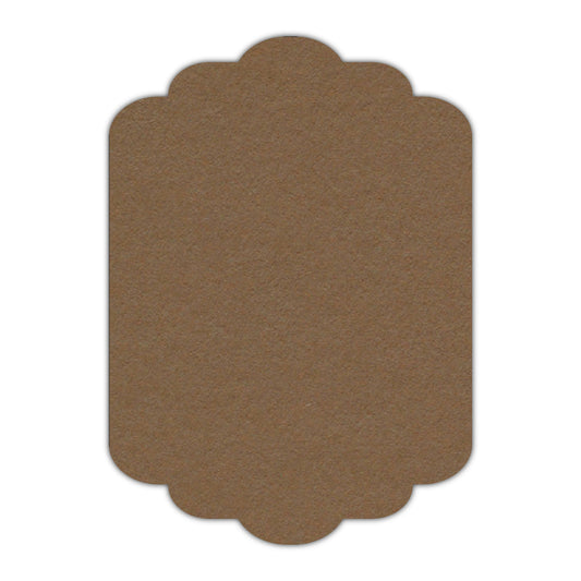 CMYK Print on Cappuccino Cardstock | Shape P74 | 11" x 14"