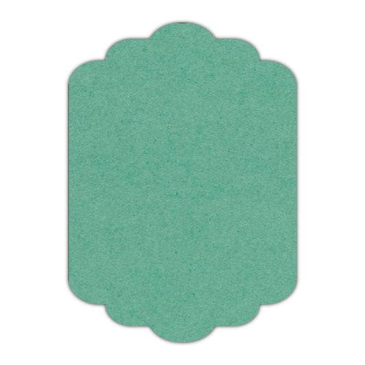 CMYK Print on Caribbean Blue Cardstock | Shape P74 | 11" x 14"