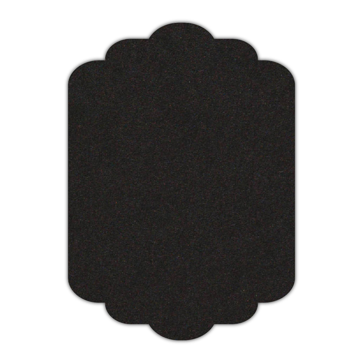 CMYK Print on Deep Black Cardstock | Shape P74 | 8.5" x 11"