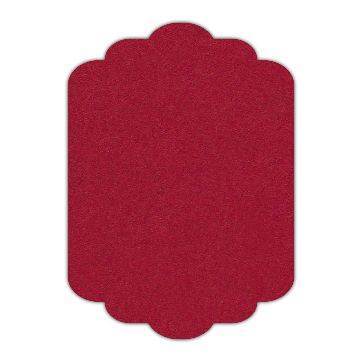 CMYK Print on Guardsman Red Cardstock | Shape P74 | 5" x 7"