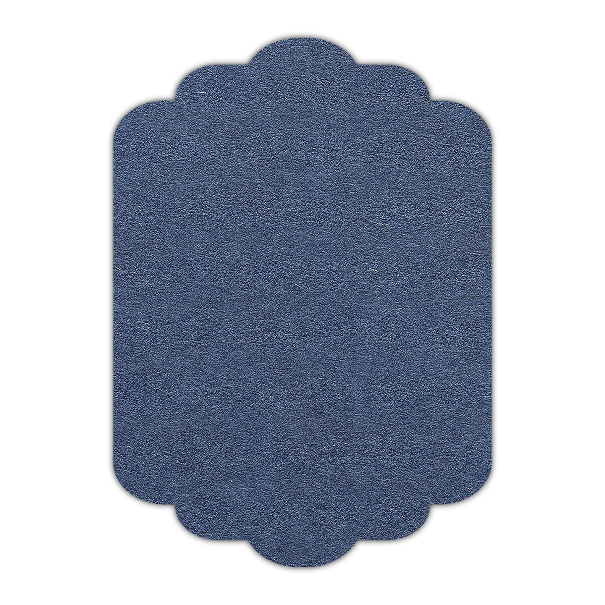 CMYK Print on Imperial Blue Cardstock | Shape P74 | 11" x 14"