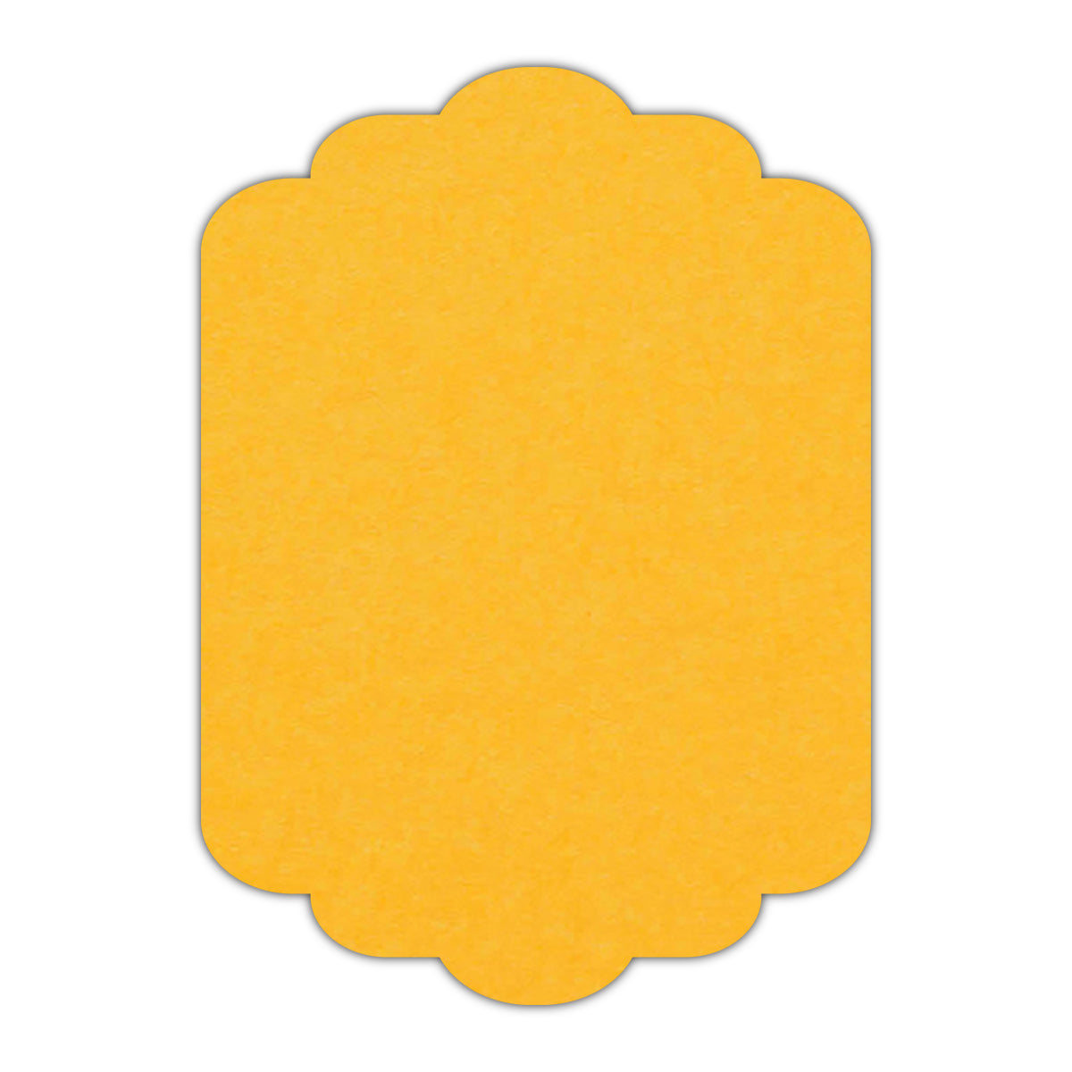 CMYK Print on Indian Yellow Cardstock | Shape P74 | 8.5" x 11"