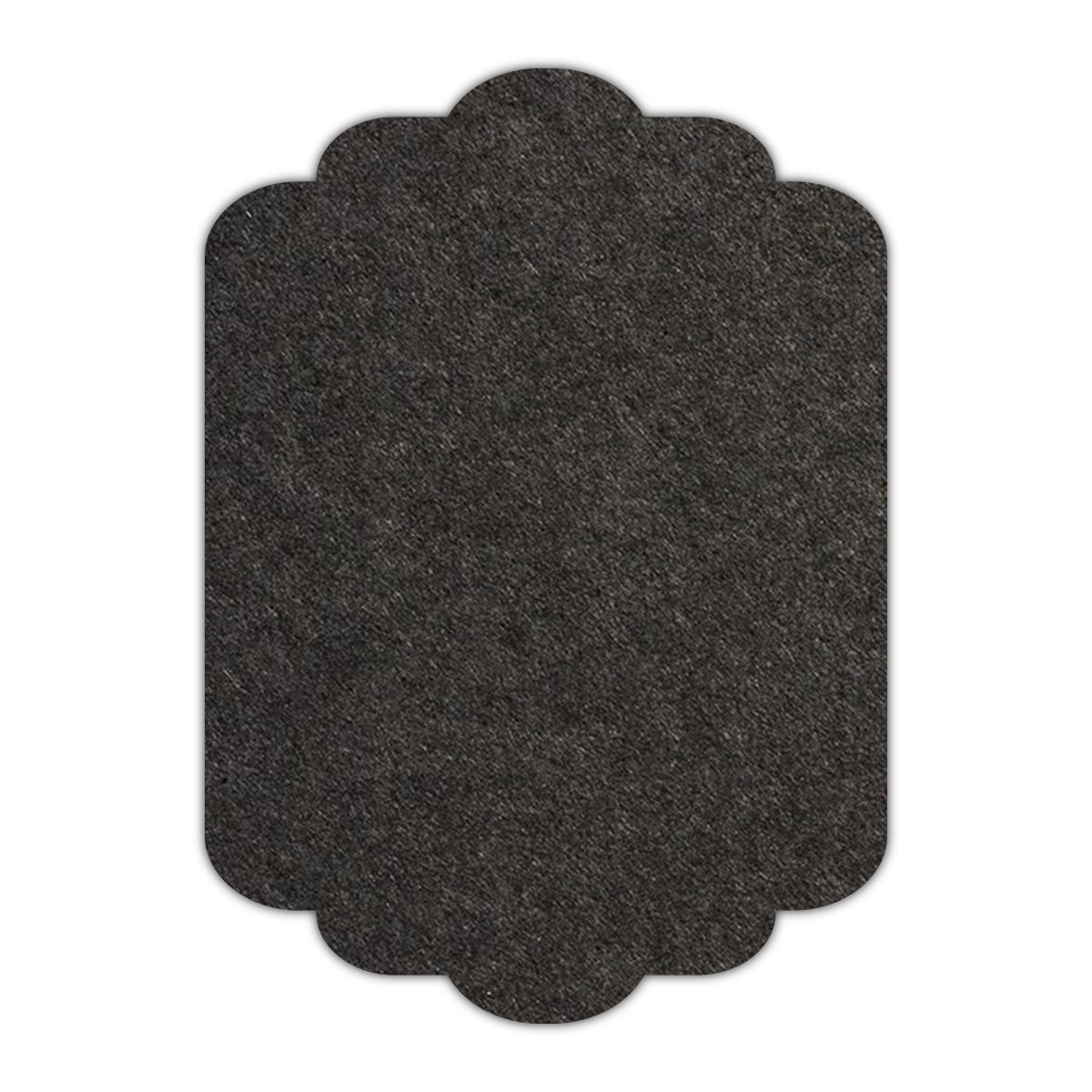 CMYK Print on Licorice Black Cardstock | Shape P74 | 5" x 8"