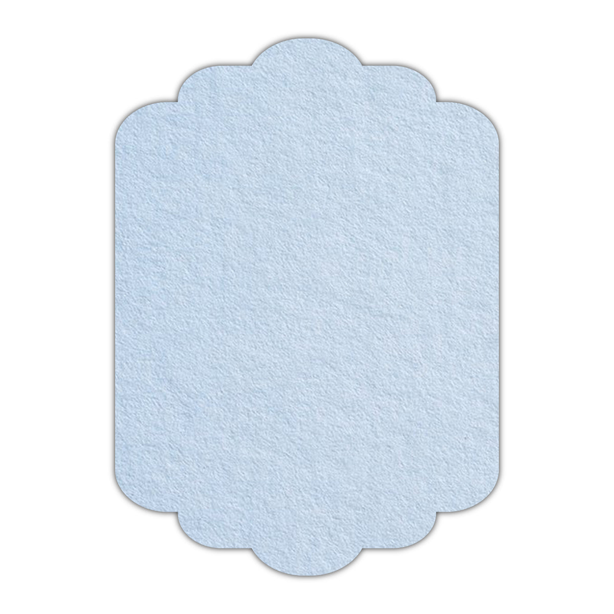 CMYK Print on Light Sky Blue Cardstock | Shape P74 | 4.25" x 5.5"