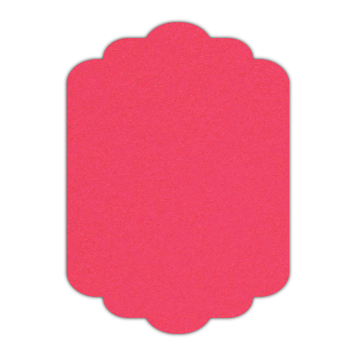 CMYK Print on Lipstick Cardstock | Shape P74 | 2" x 3"