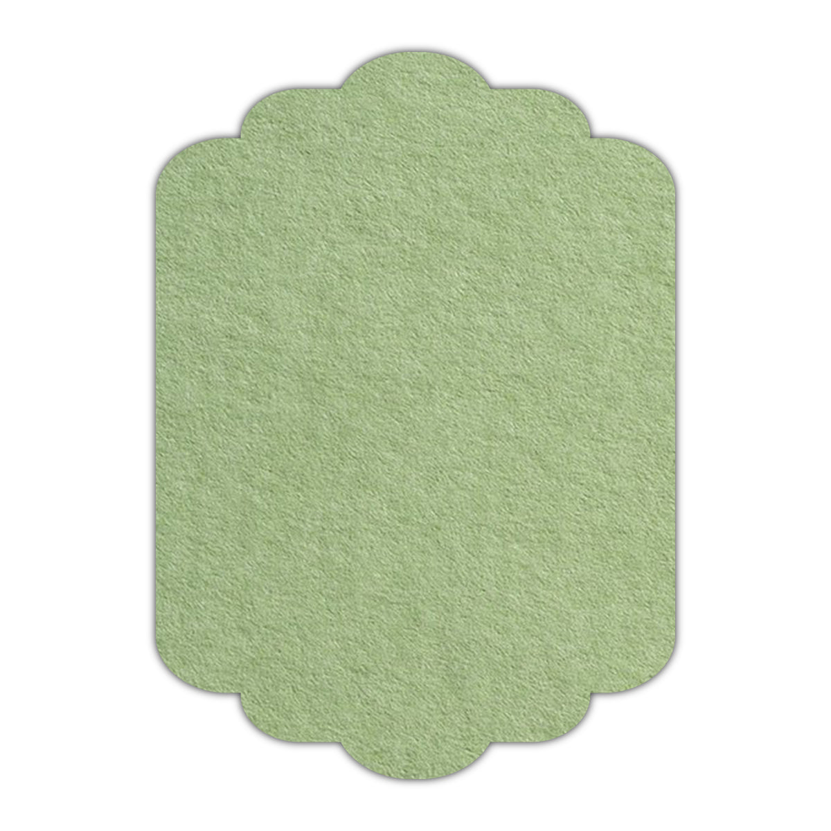 CMYK Print on Olive Green Cardstock | Shape P74 | 11" x 17"