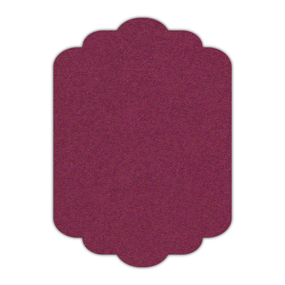 CMYK Print on Orchid Cardstock | Shape P74 | 2" x 3"